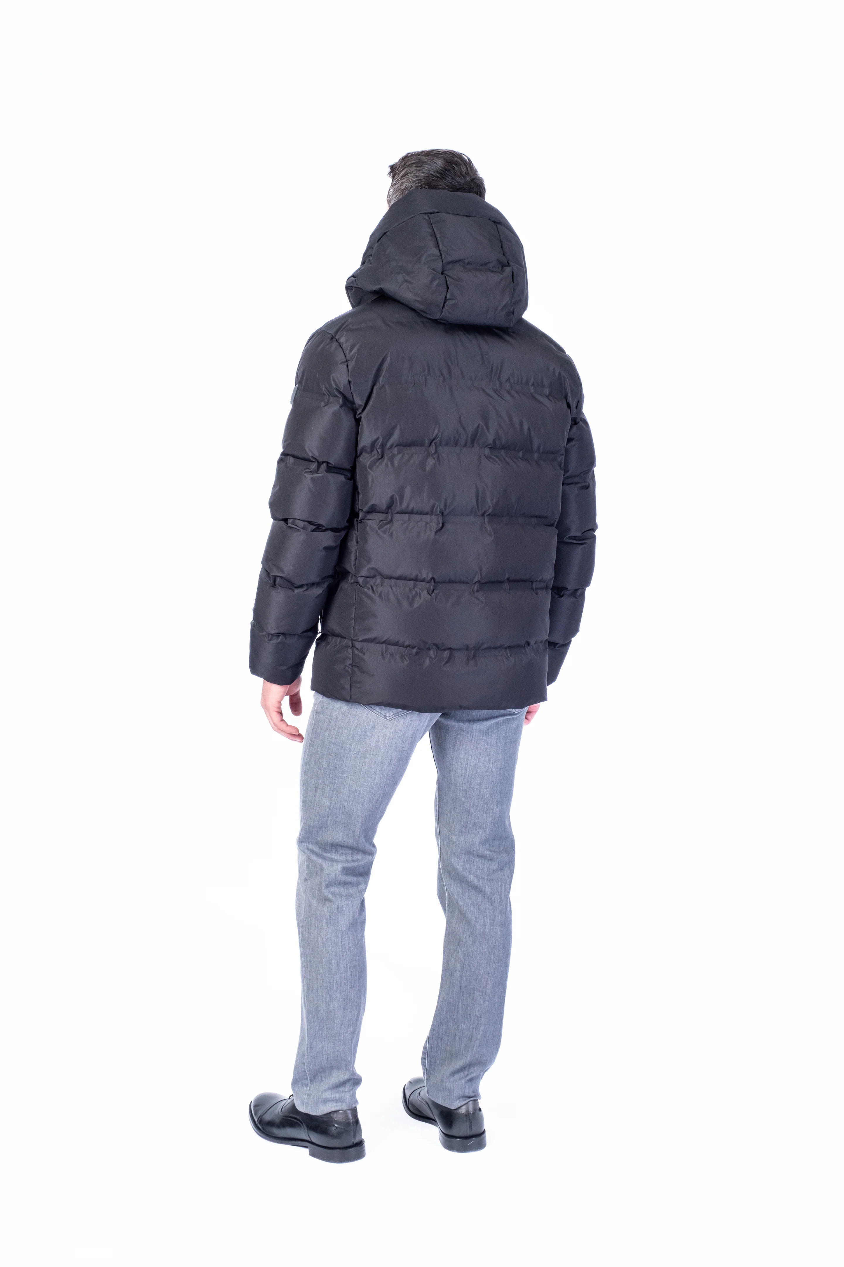 "ANTONIE" Mid-Weight Heat Sealed Puffer - Black - Image 4