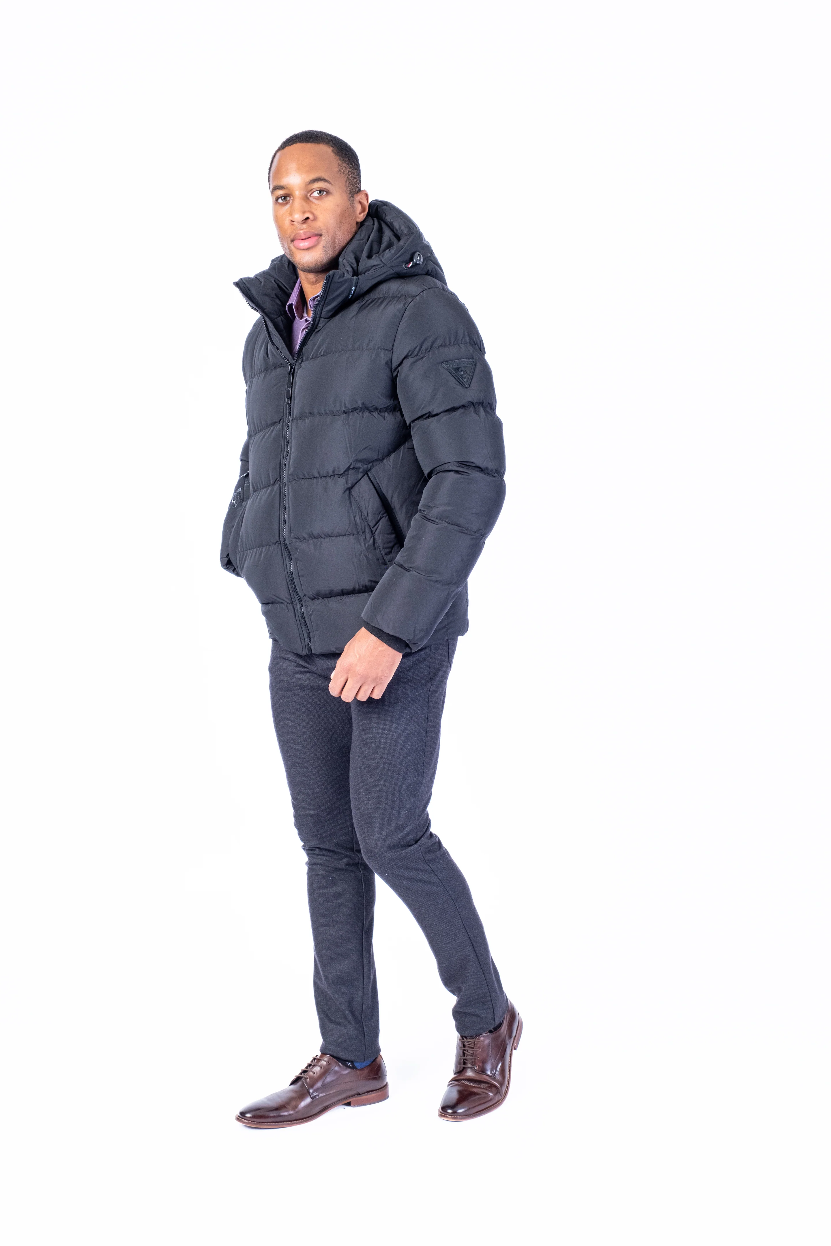 "Avalanche" Quilted Puffer Jacket (-30 Degree Rated) - Black - Image 3