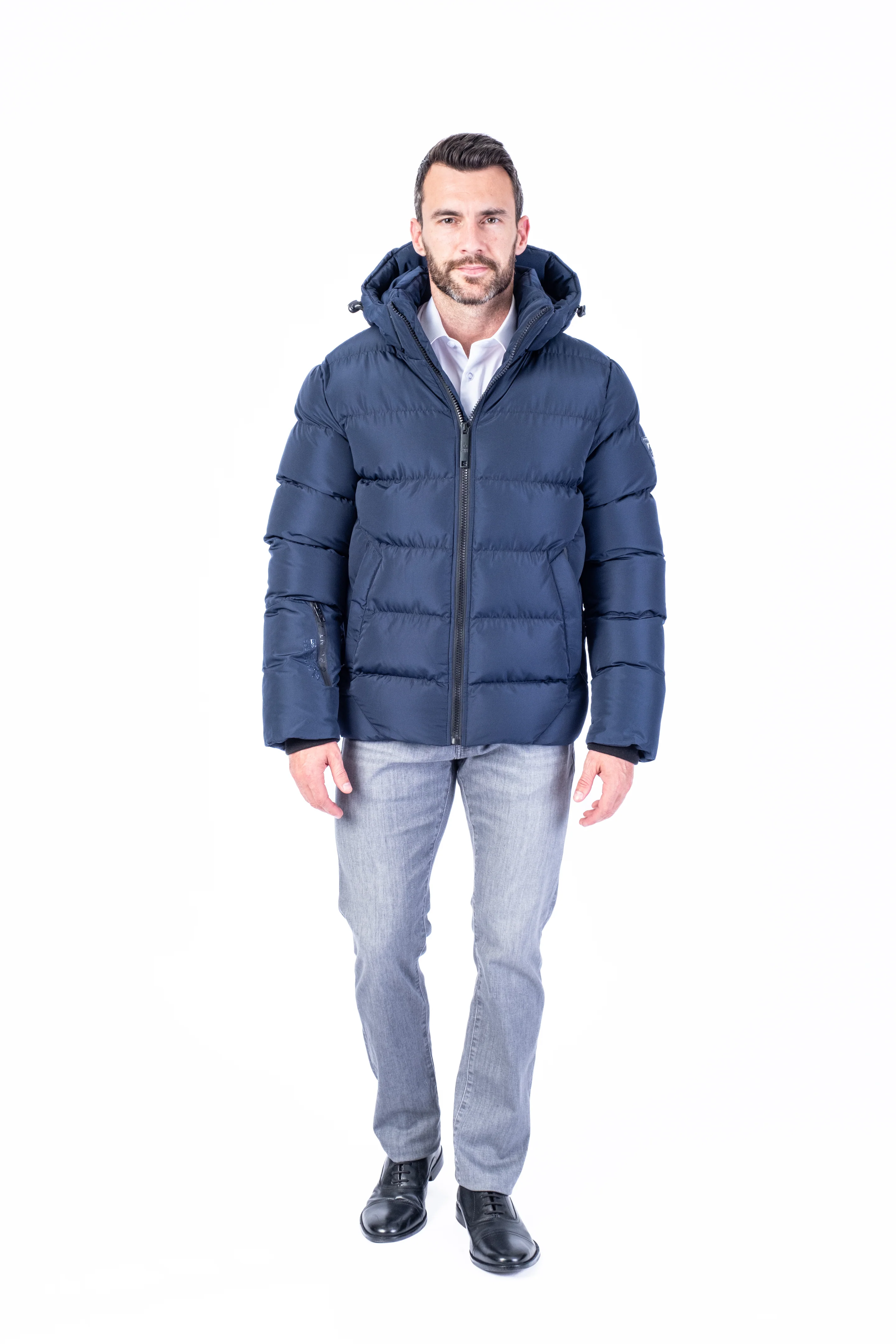 "Avalanche" Quilted Puffer Jacket (-30 Degree Rated) - Navy - Image 2