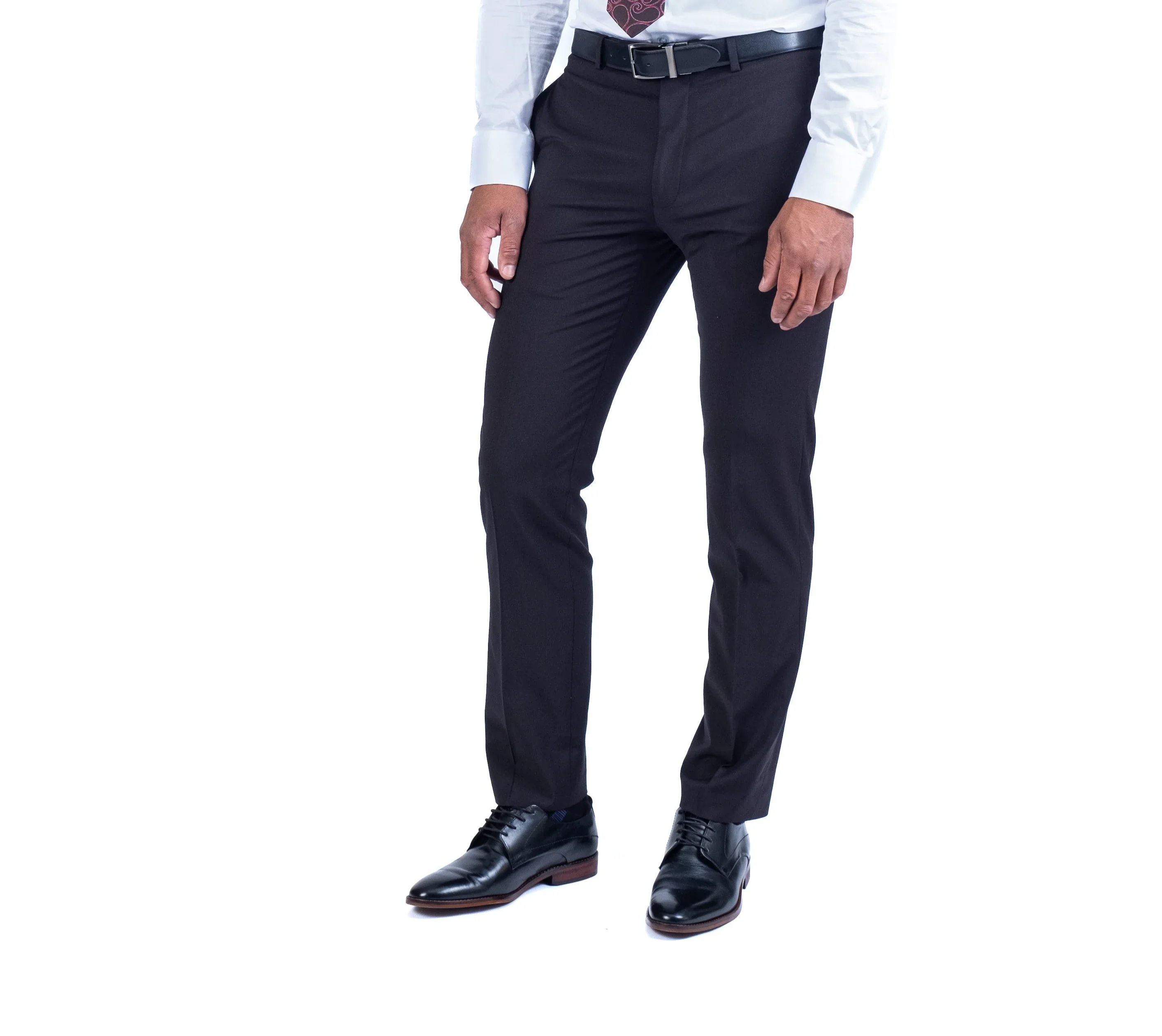 Wool/Stretch Dress Pant Separate - Black - Image 3
