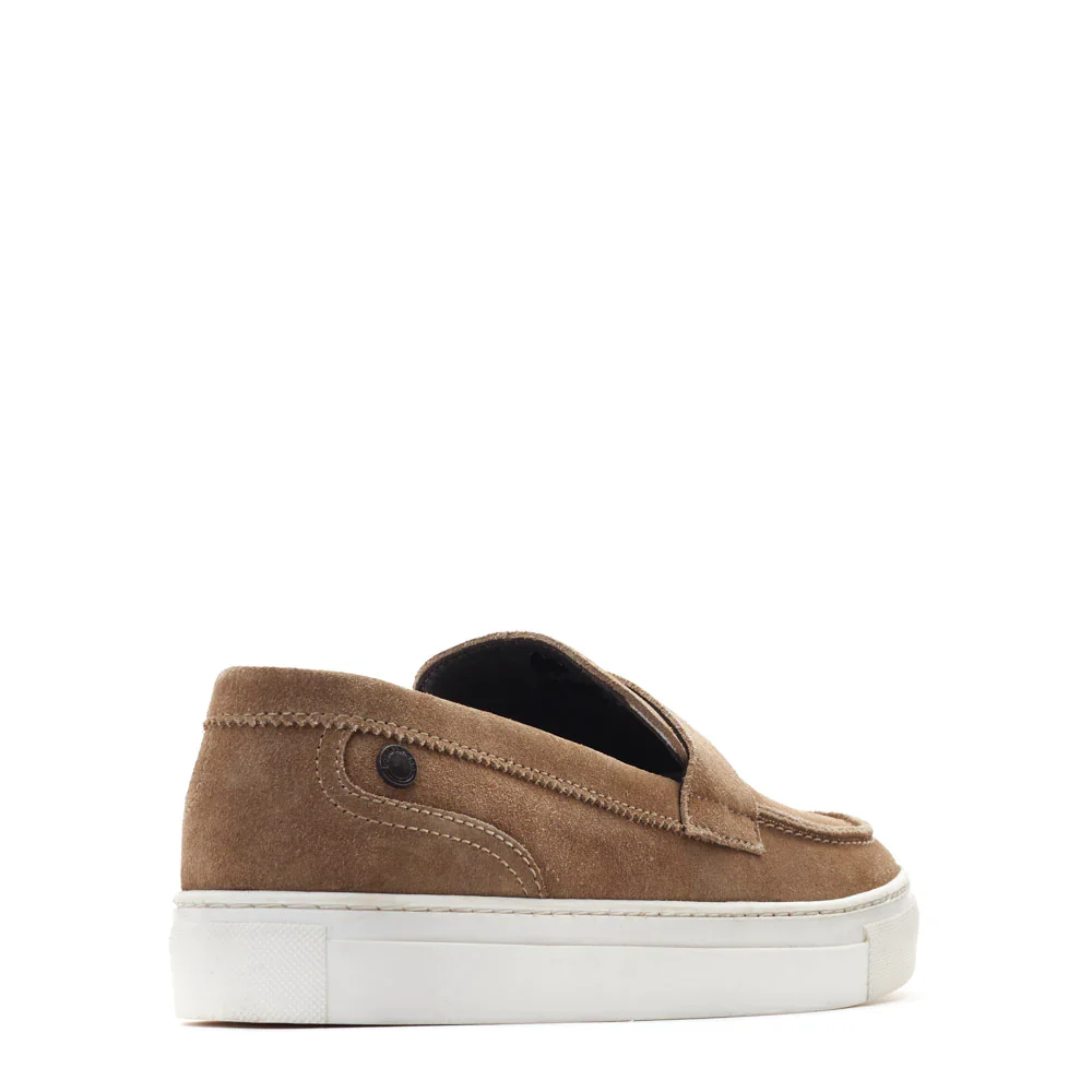 Flynn Suede Loafer Shoe - Sand - Image 3