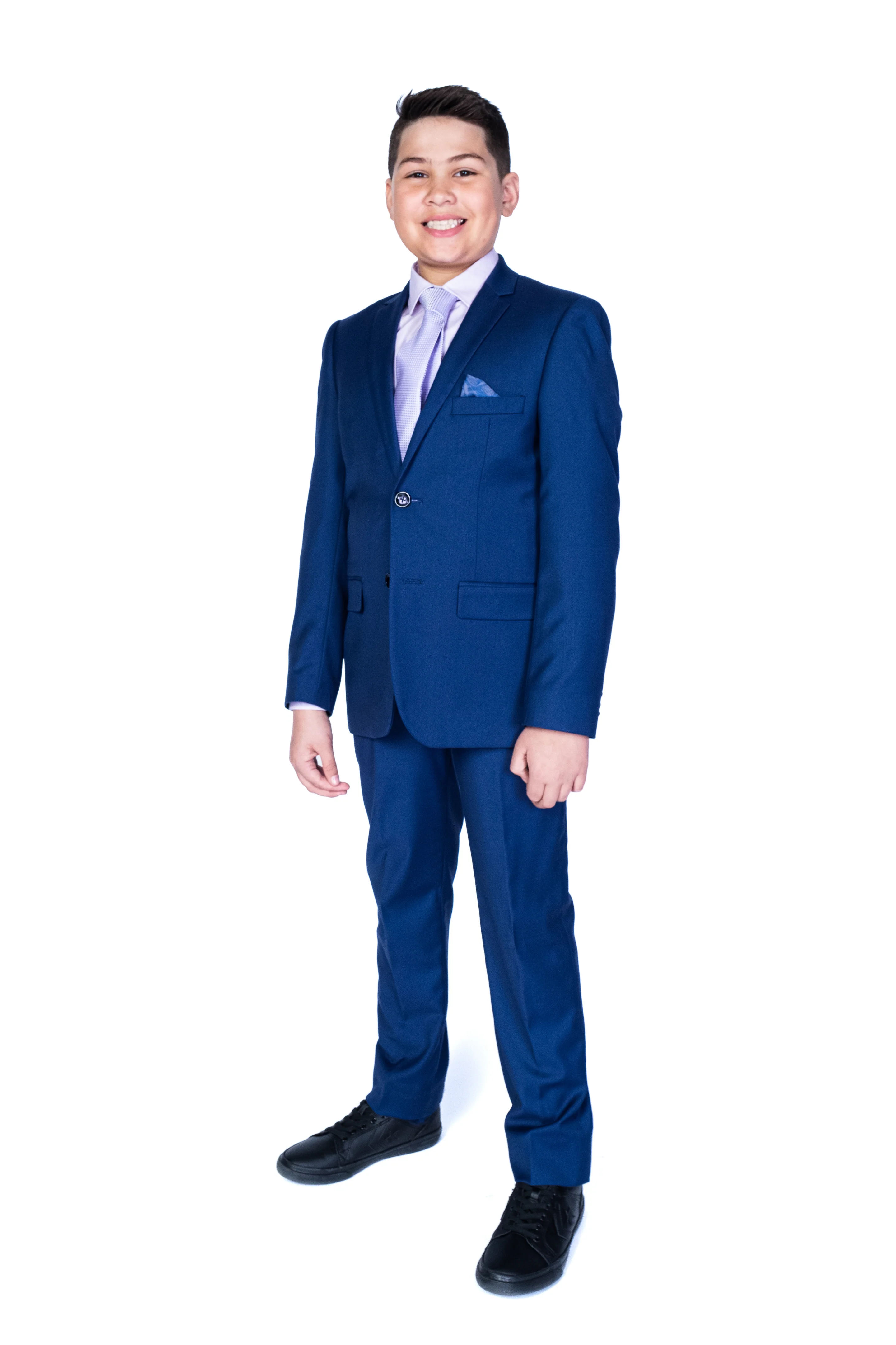 Kids Solid Stretch Suit - Image 4