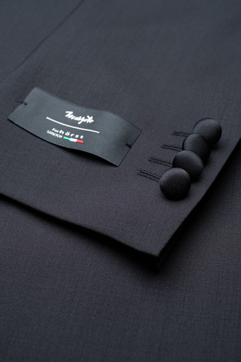 Marzotto Wool Tuxedo - Black - Image 3