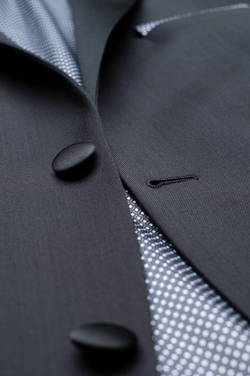 Marzotto Wool Tuxedo - Black - Image 4