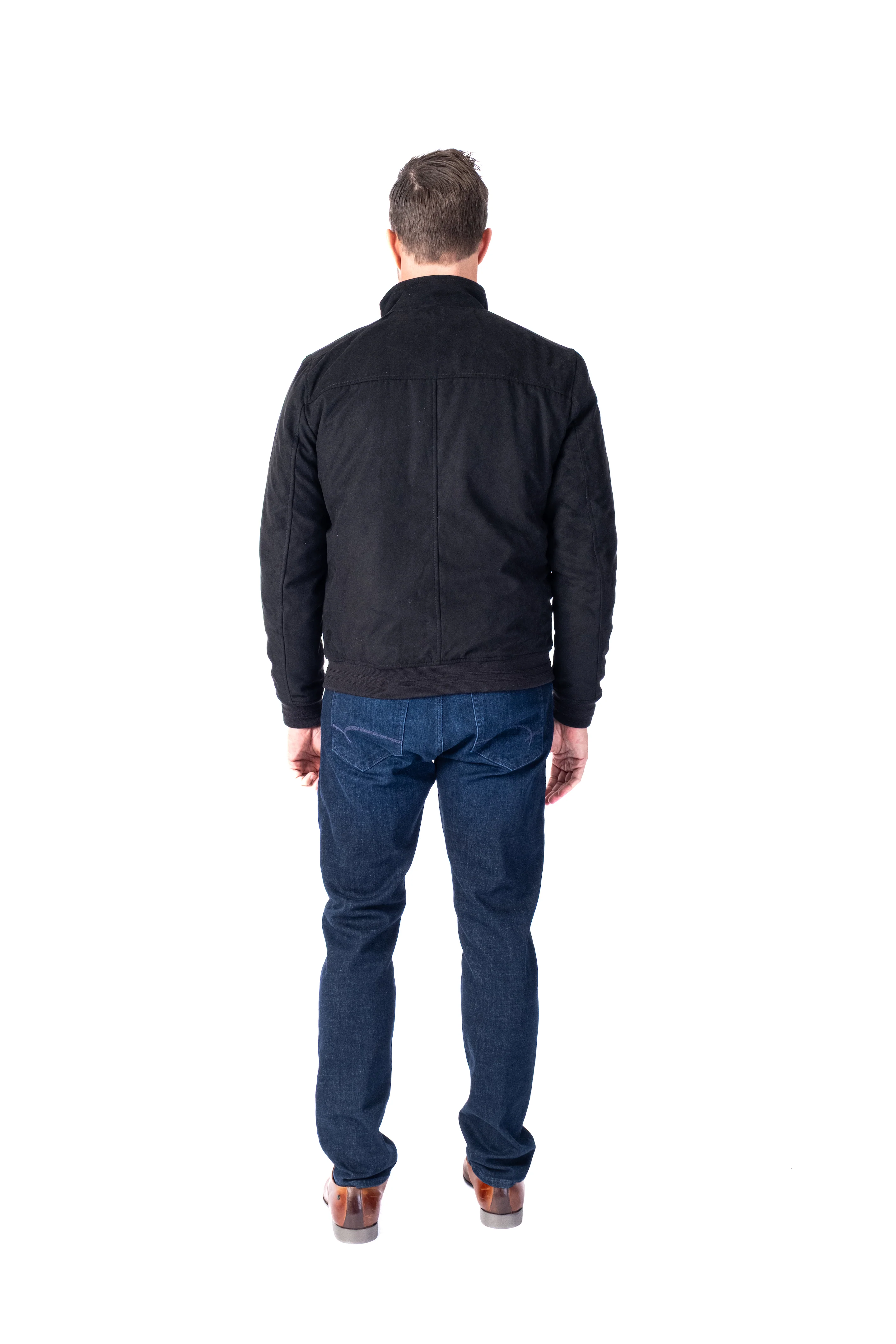 Microfibre Bomber "Harry" - Black - Image 3