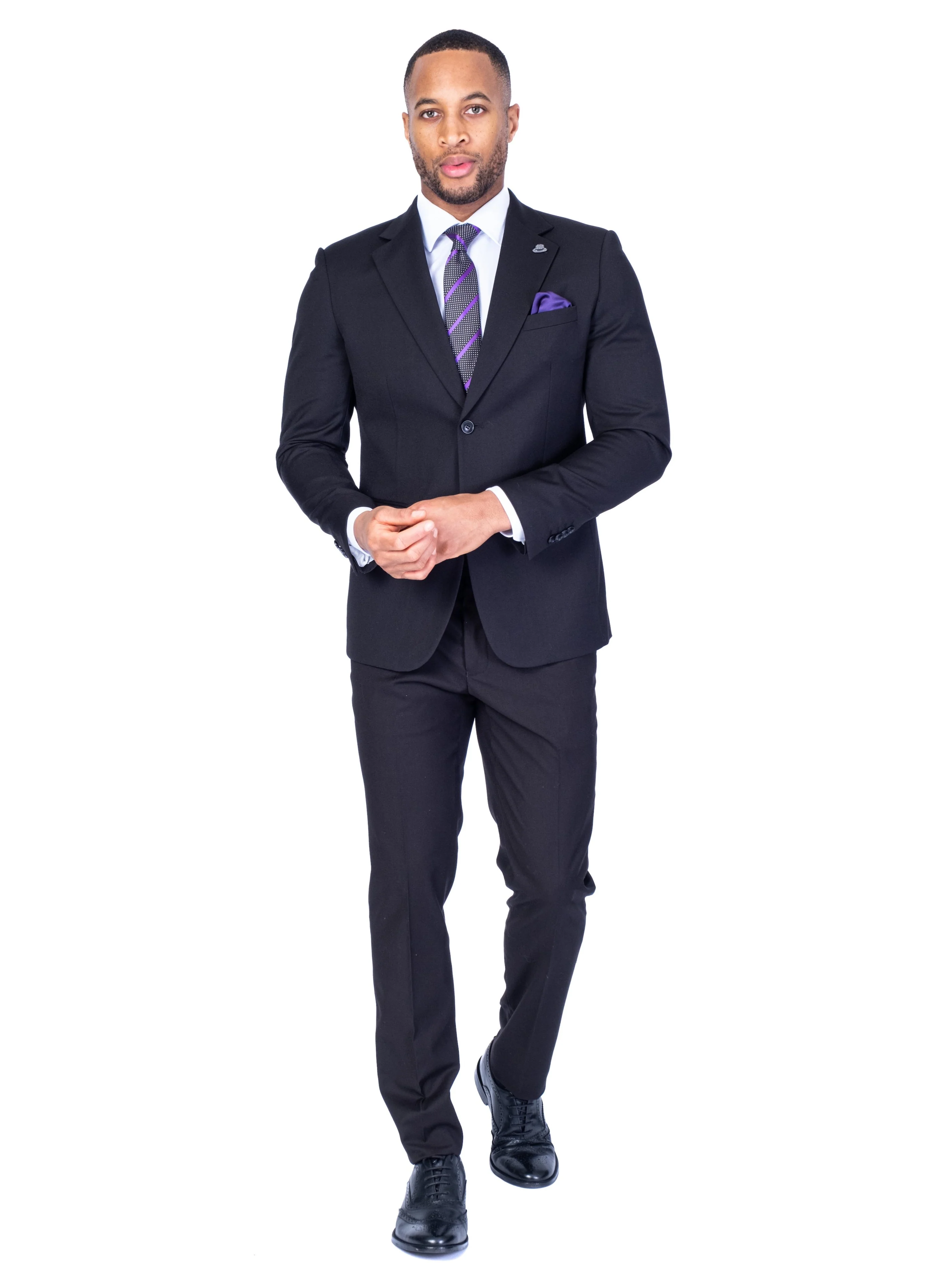 Modern Fit Solid Suit - Image 3
