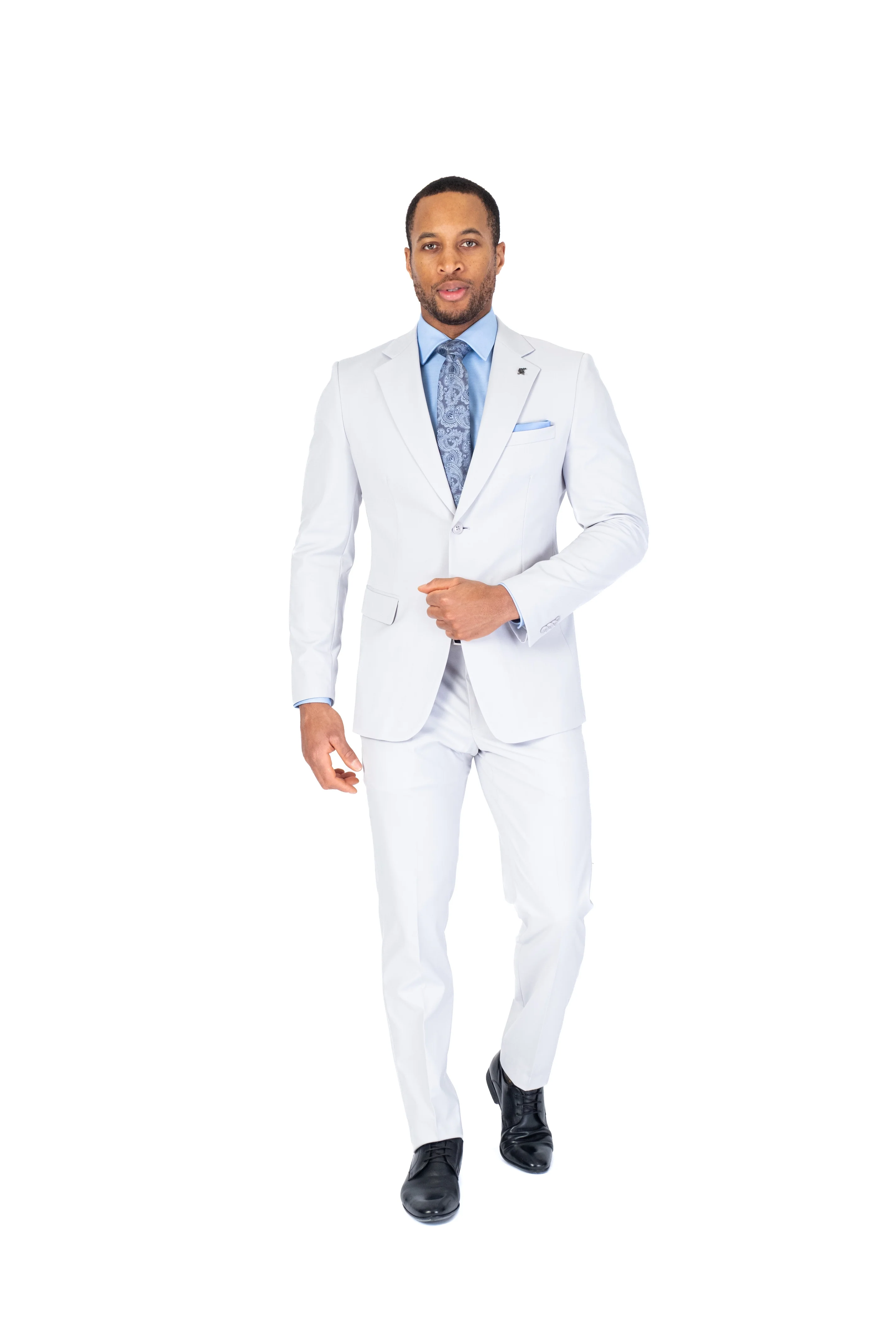 Modern Fit Solid Suit - Image 5