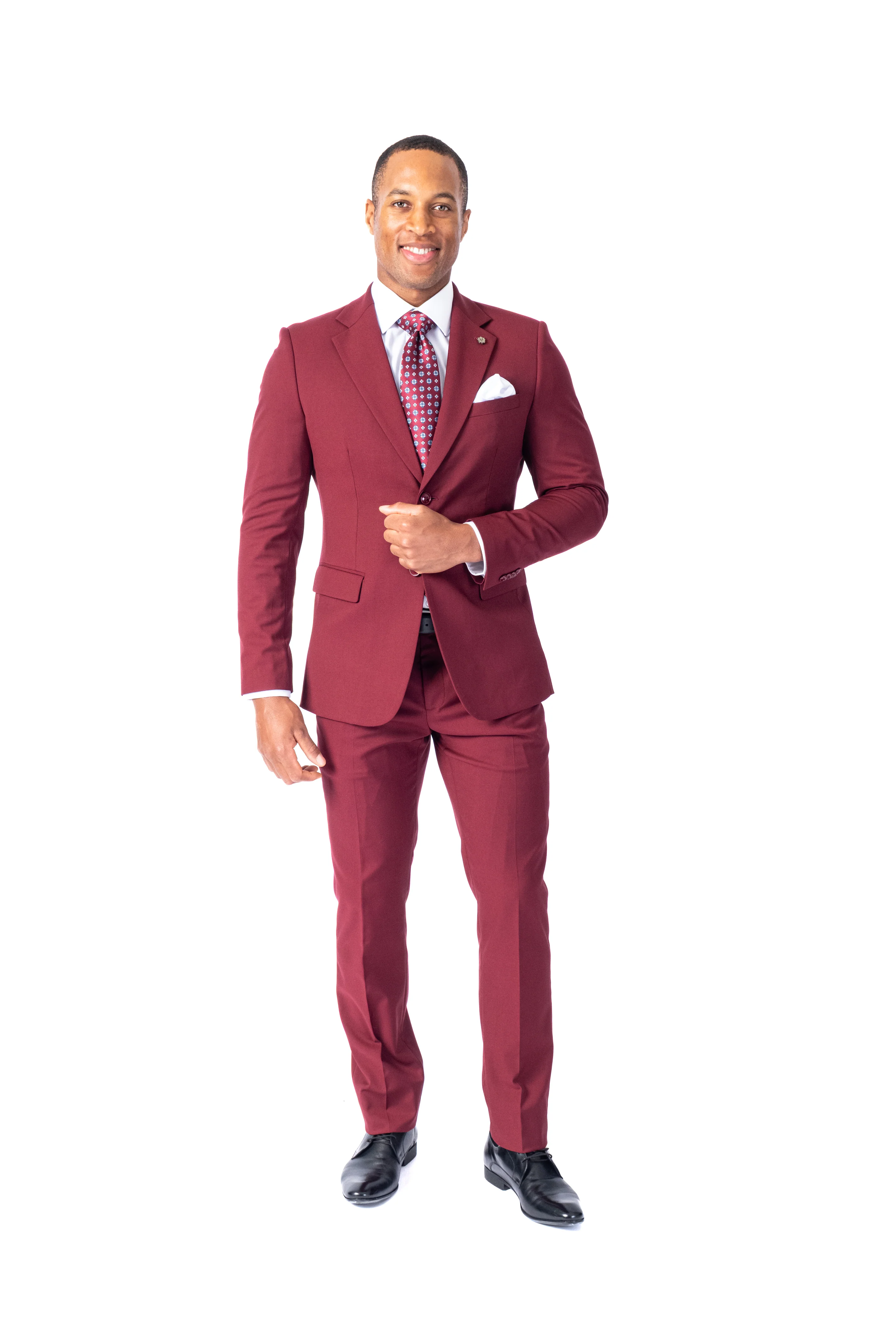 Modern Fit Solid Suit - Image 7