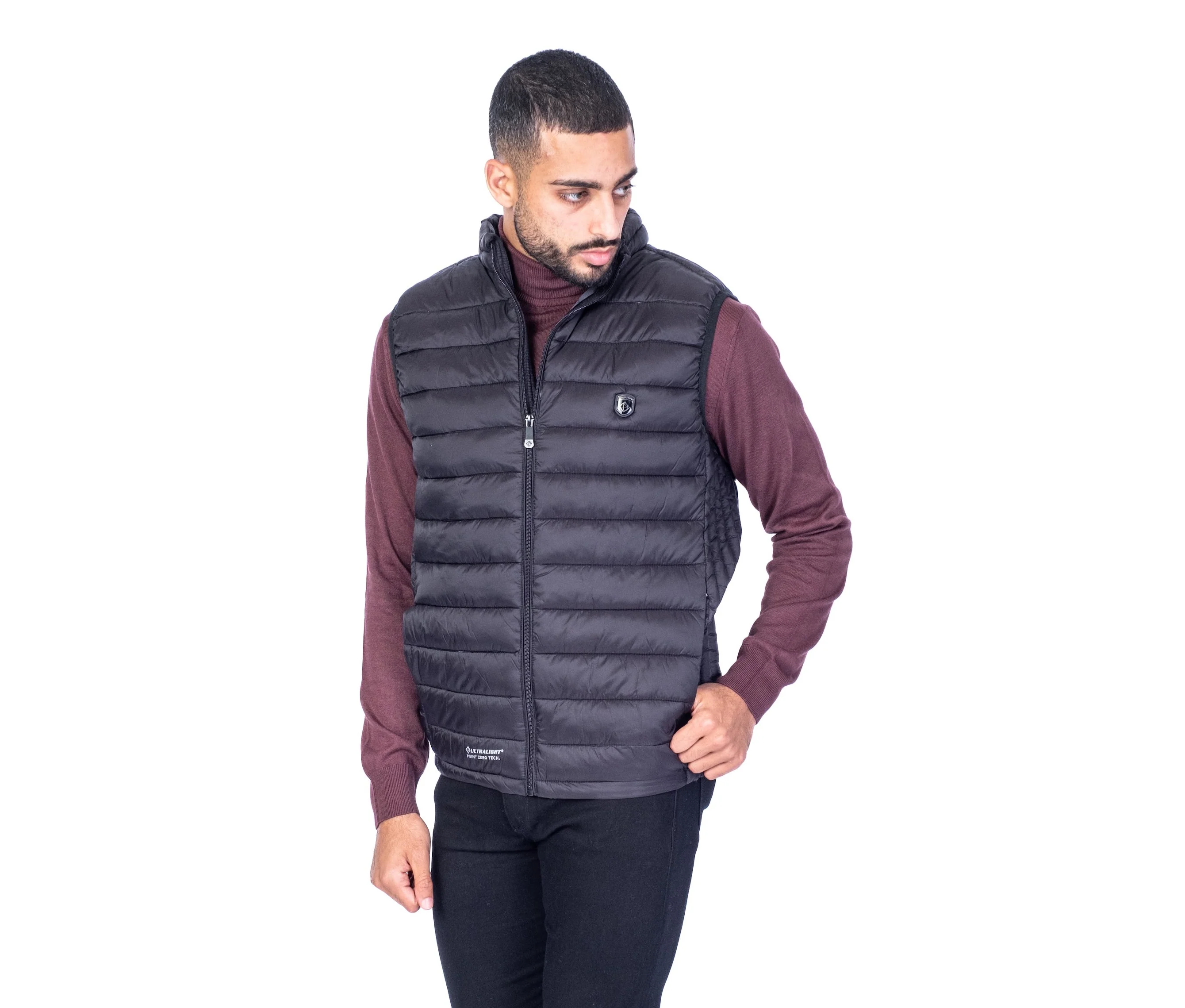 Quilted Nylon Vest - Black - Image 2