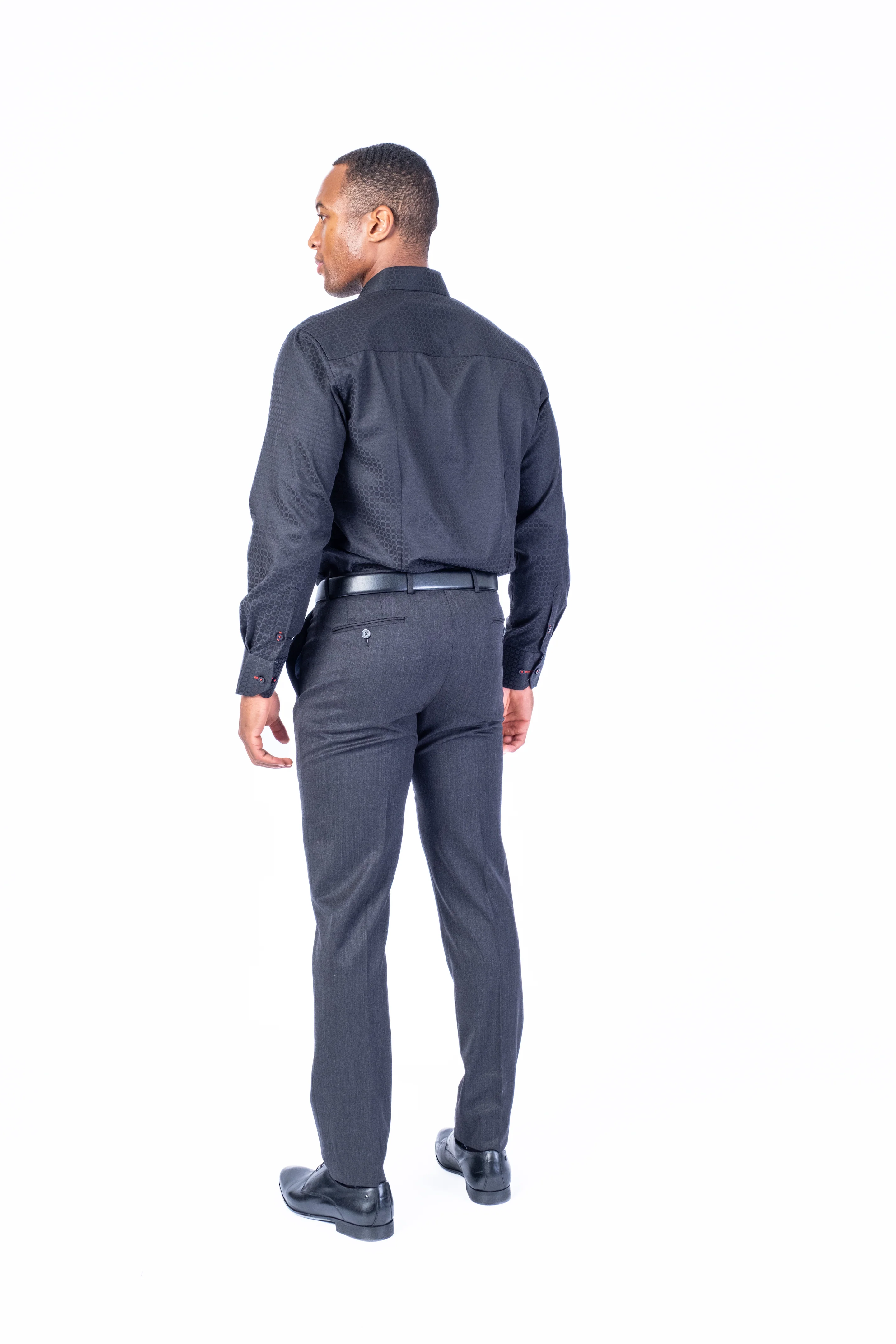 Tonal Check "Ken" Sport Shirt - Image 5