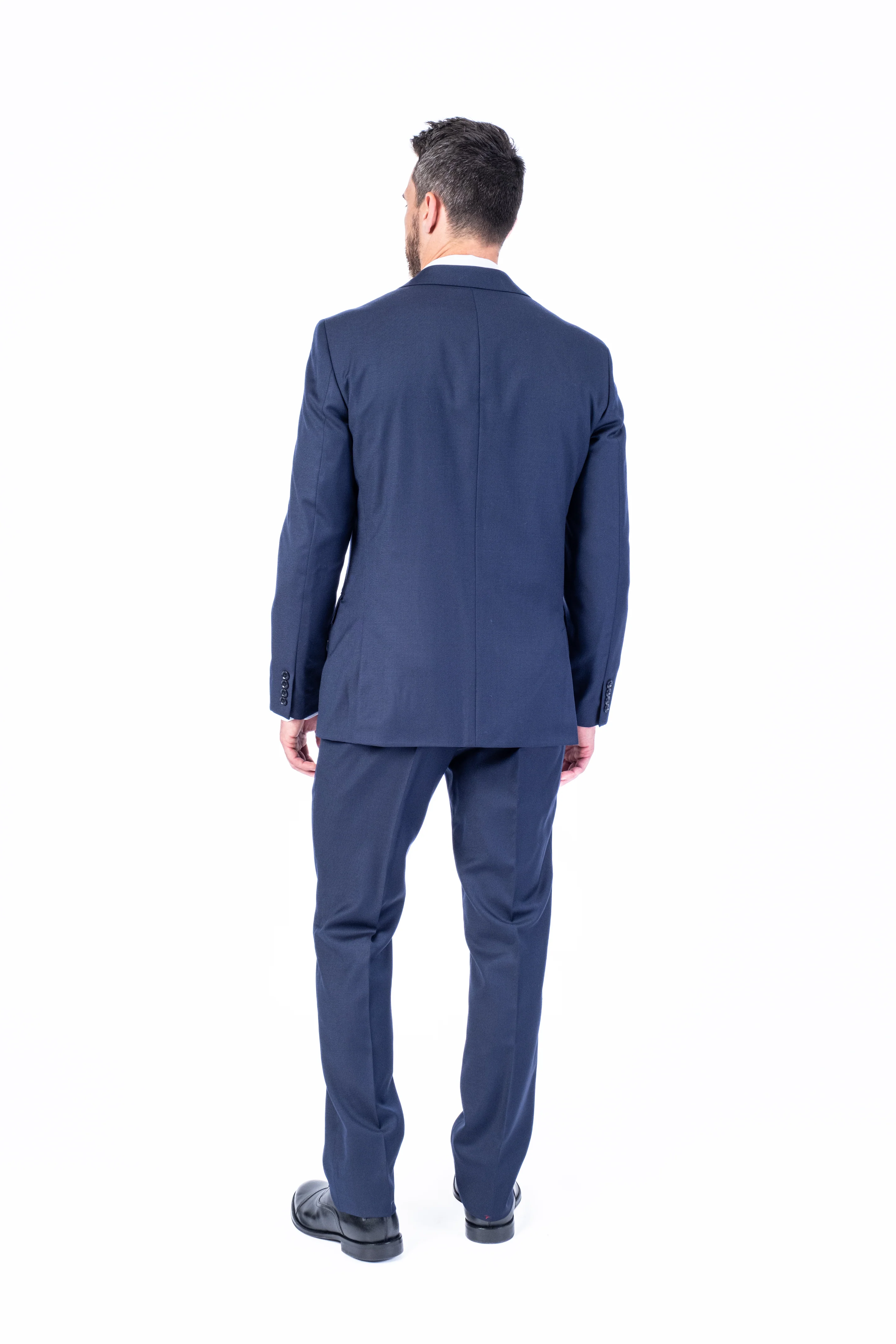 X-Fit 3pc Solid Stretch Suit - Navy - Image 3