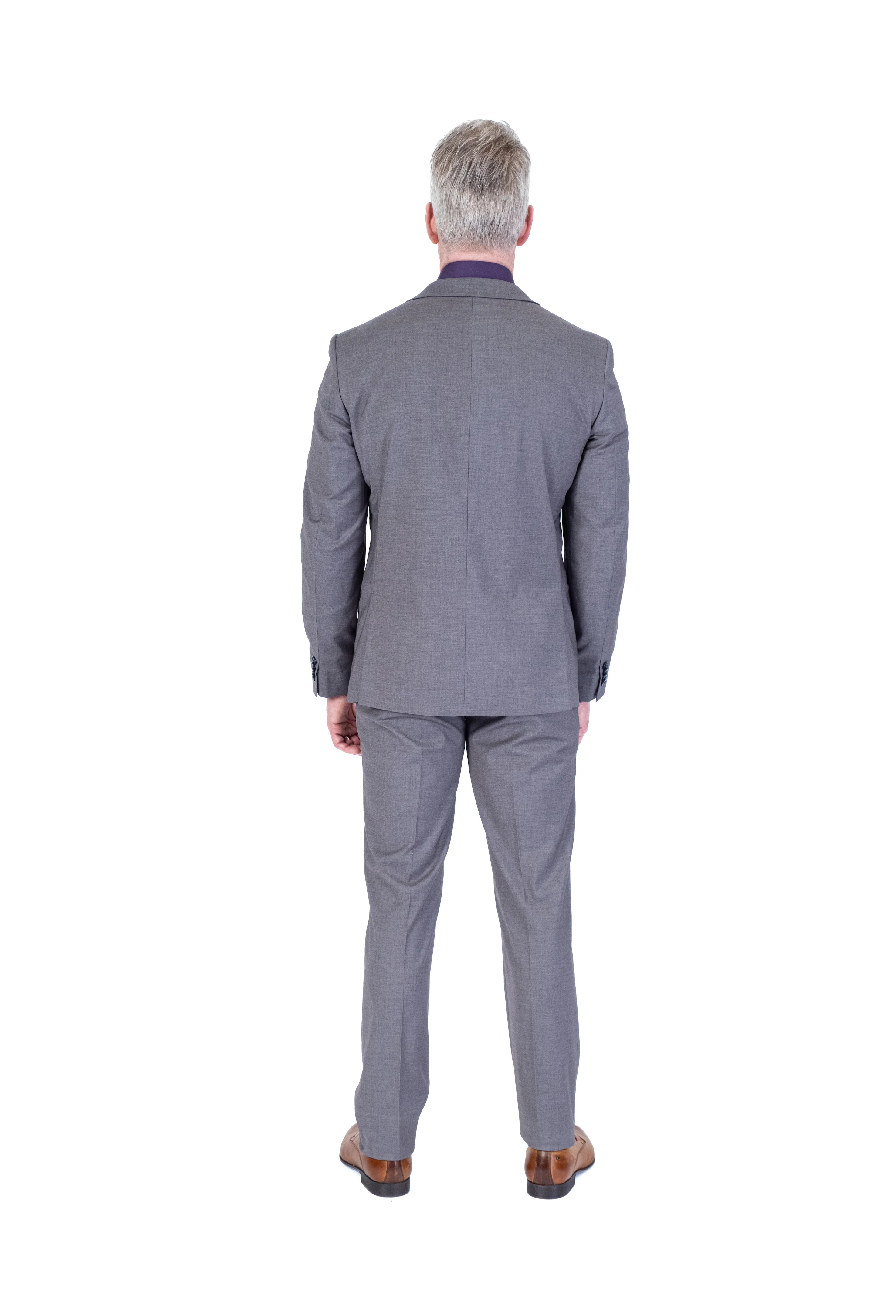 X-Fit Solid Stretch Suit - Grey - Image 3