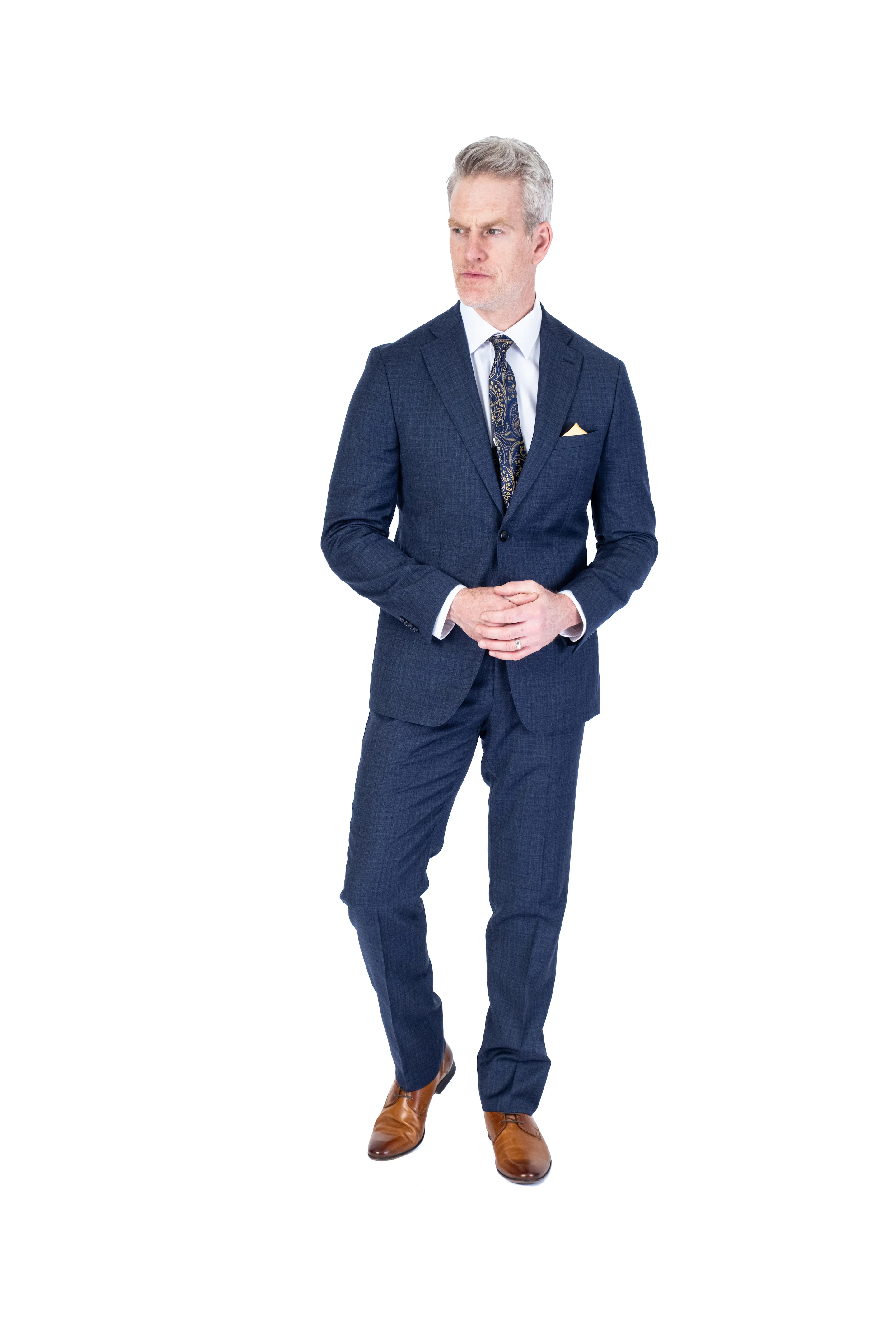 X-Slim MK Tonal CheckSuit - Navy w/ Blue - Image 2